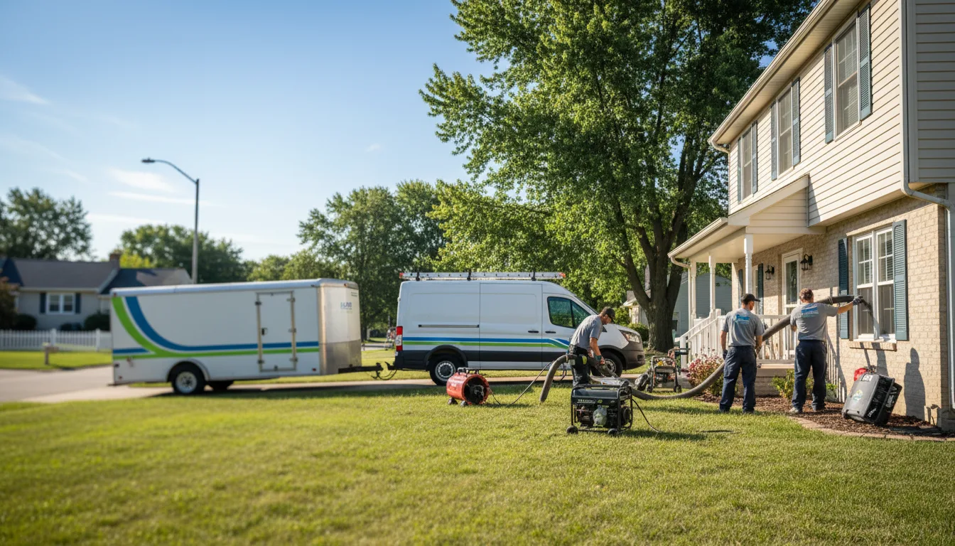 Flooded Basement Restoration And Cleanup With Repair in Doylestown, WI near me